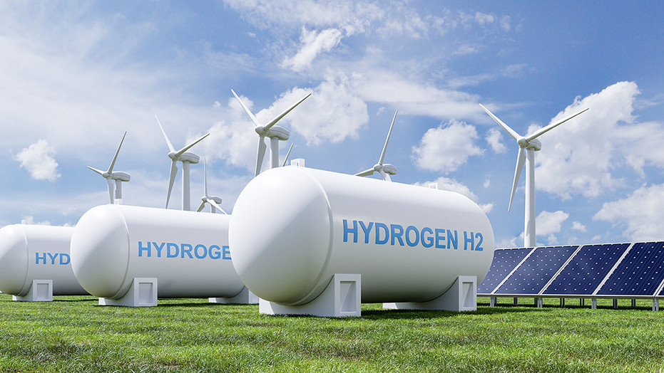 Kết xuất các bình khí lưu trữ năng lượng hydro với tua-bin gió và tấm pin mặt trời