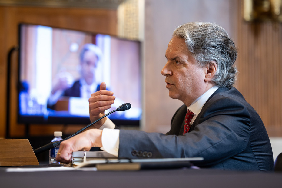 Joe Goffman, EPA’s acting assistant administrator for air, at a hearing on Capitol Hill last month.