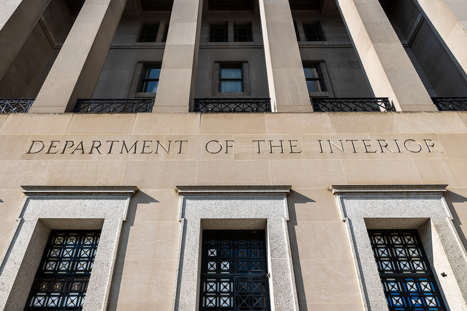 Interior Department headquarters.